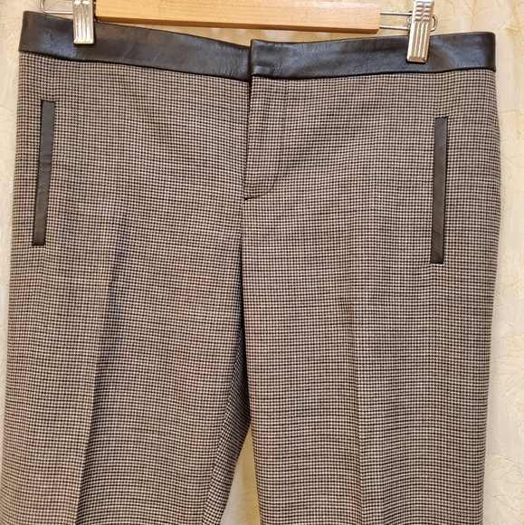 Club Monaco Houndstooth Leather Pants - Picture 6 of 6